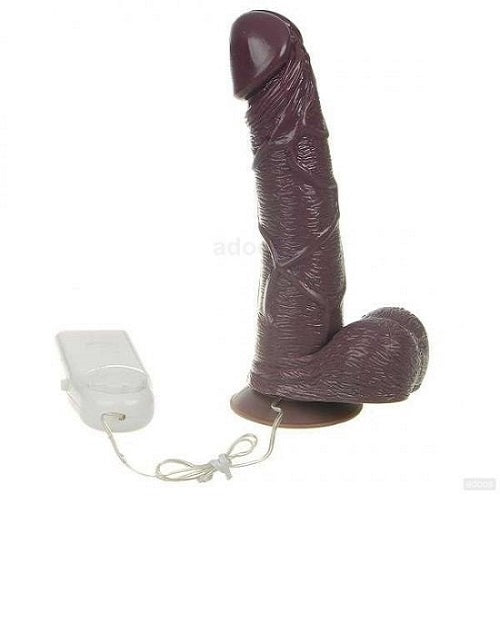 Fun chocolate rotating dildo