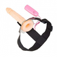 Hollow Vibrating Strap On Dildo with Balls