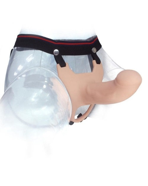Hollow Strap-On Silicone Dildo with Adjustable Harness

