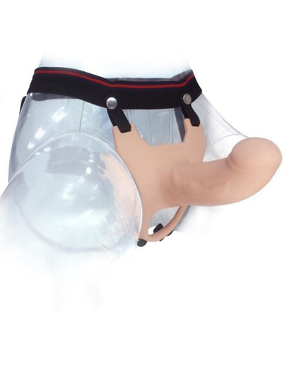 Hollow Strap-On Silicone Dildo with Adjustable Harness


