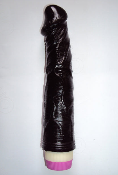 Realistic 7 Inch Vibrator Dildo - Black color
