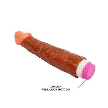 Realistic 7 Inch Vibrator Dildo - Chocolate color