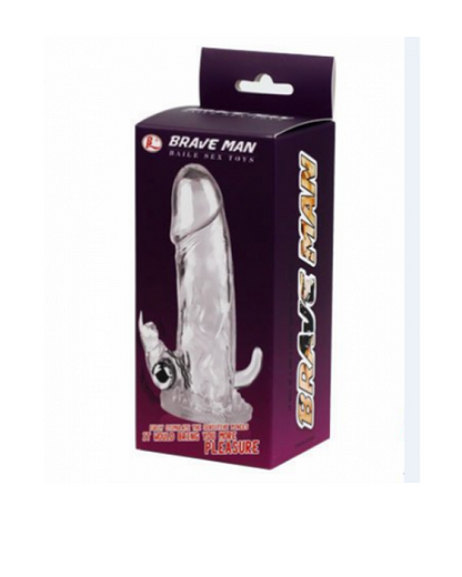 Vibrating Penis Sleeve White
