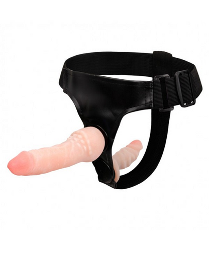 Fun lesbian double dildo