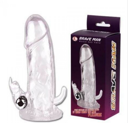 Vibrating penis Sleeve white