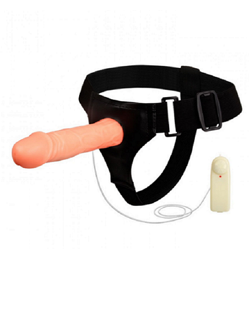 "Hollow strap on dildo and vibrator "