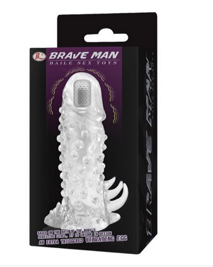 Brave Man Vibrating Penis Sleeve for Men