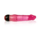 Vibrating slim 10 inch jelly dildo pink