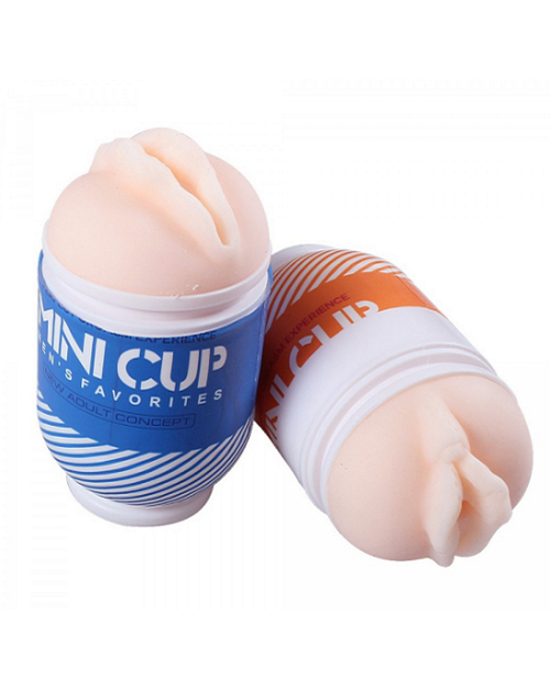 Mini cup masturbator for men
