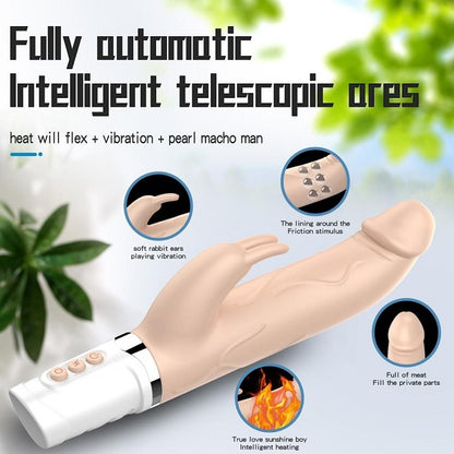 Buy Now Telescopic Up Down Automatic  Heating  Dildo Vibrator