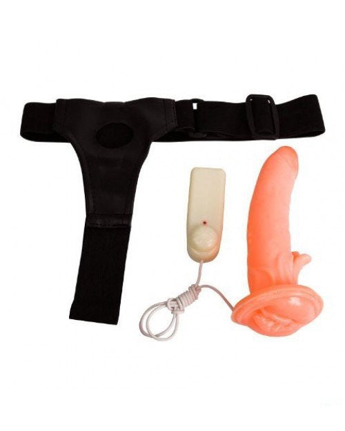 Strap On Dildo with Hallow Pocket Pussy Vibrator