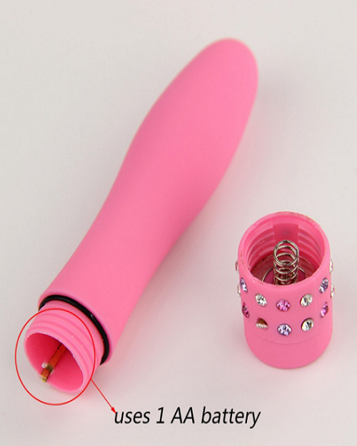 Diamond Mini Bullet Vibrator- Pink