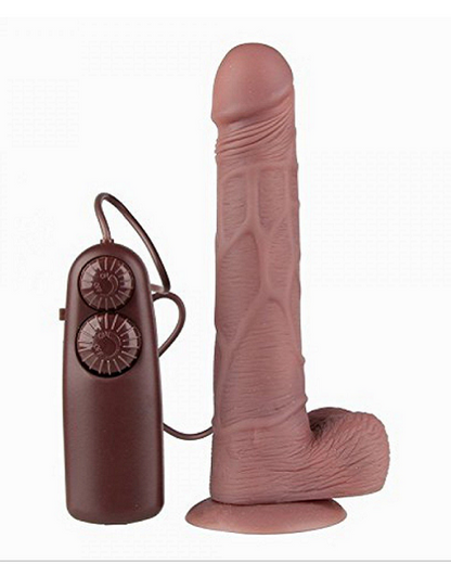Negro Realistic vibrator rotating dildo