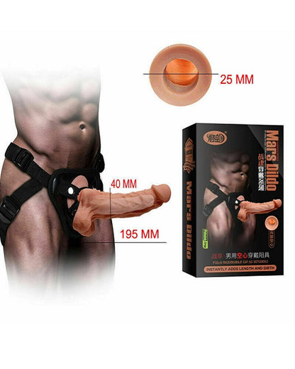 Mars Realistic Hollow Strapon Dildo (For Men) | Male Sex Toys India
